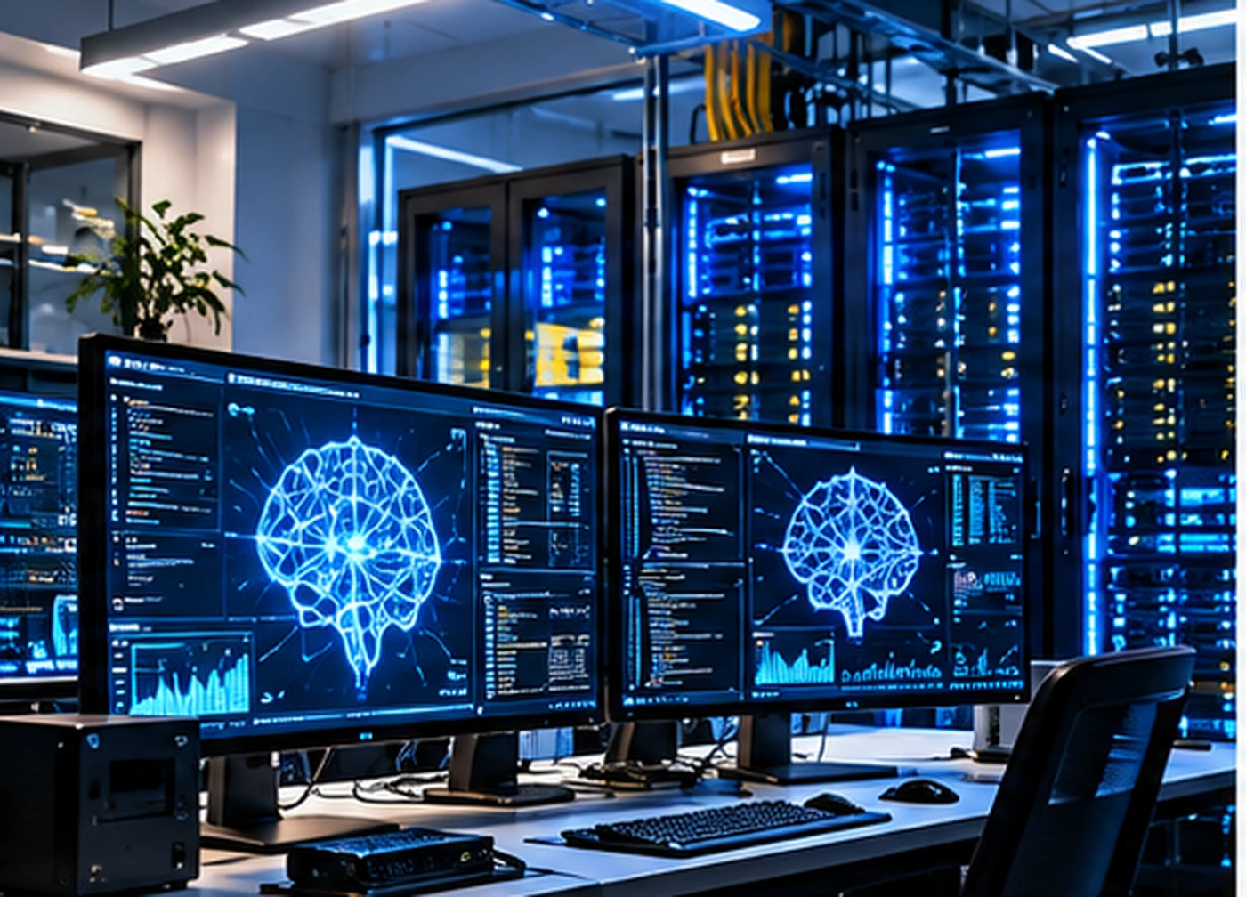 Original conceptual visualization supporting the Artificial Intelligence & ML research domain