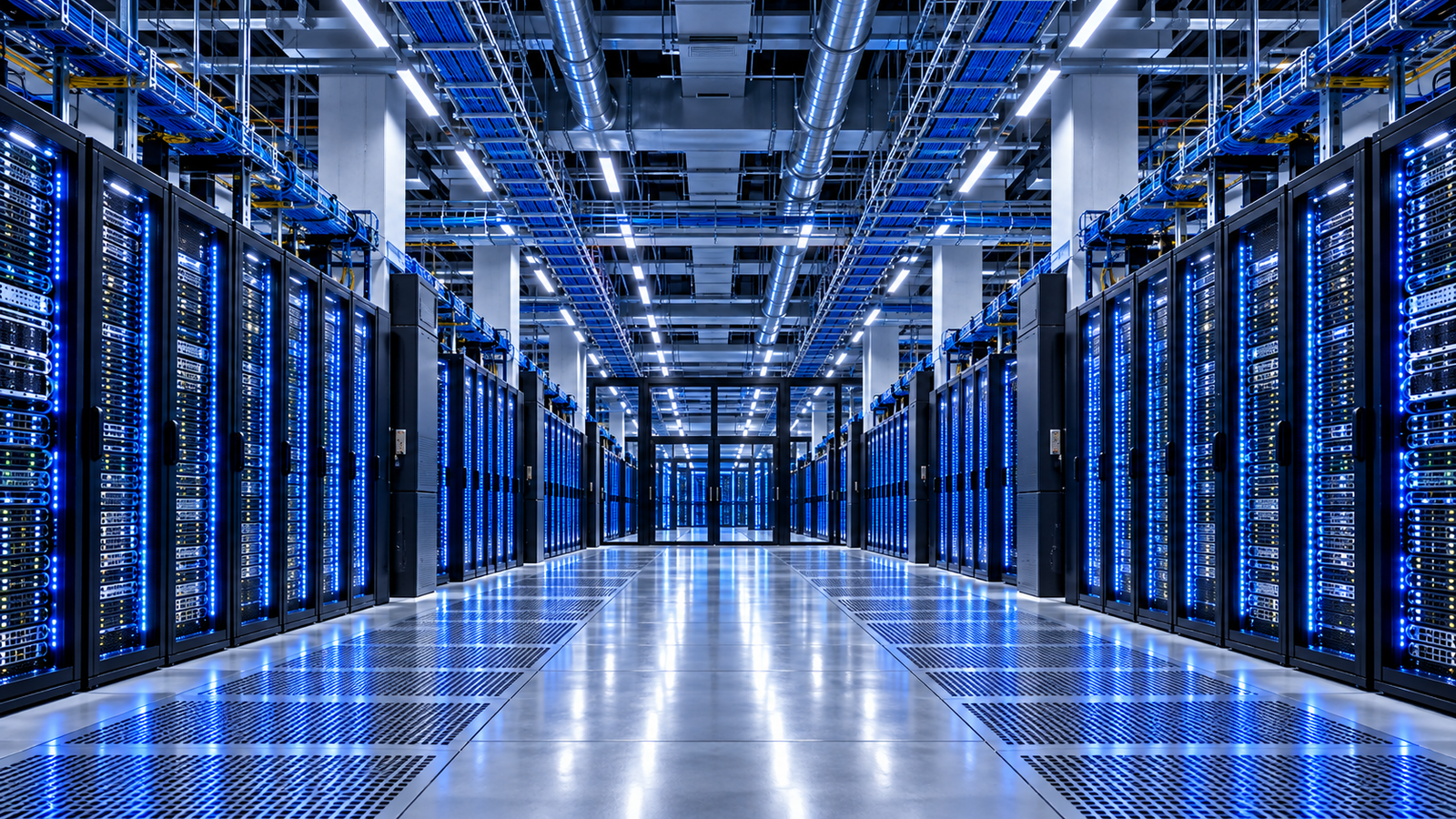 Original conceptual visualization of a high-performance computing environment