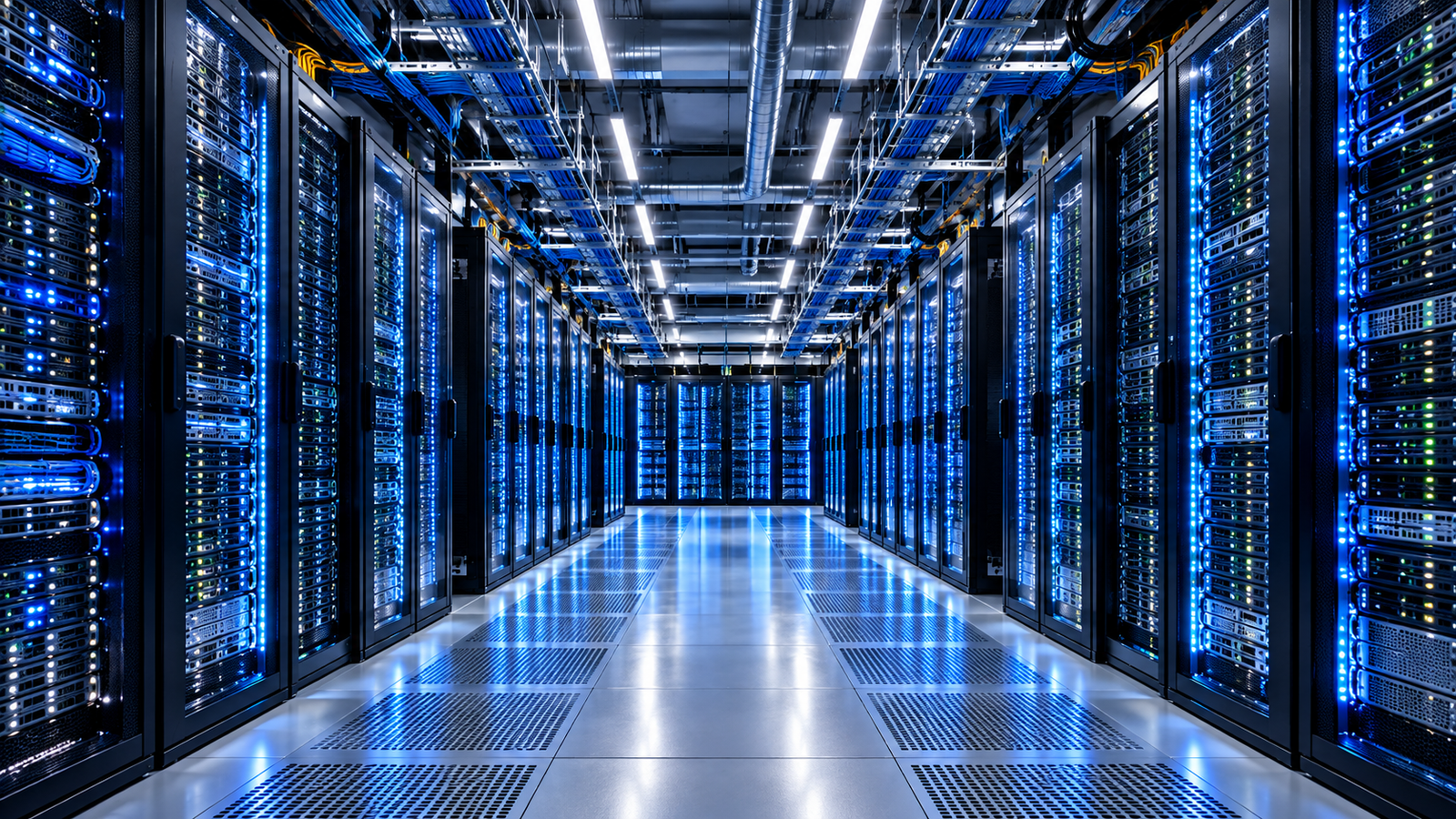 Conceptual visualization of advanced computing infrastructure supporting research and validation